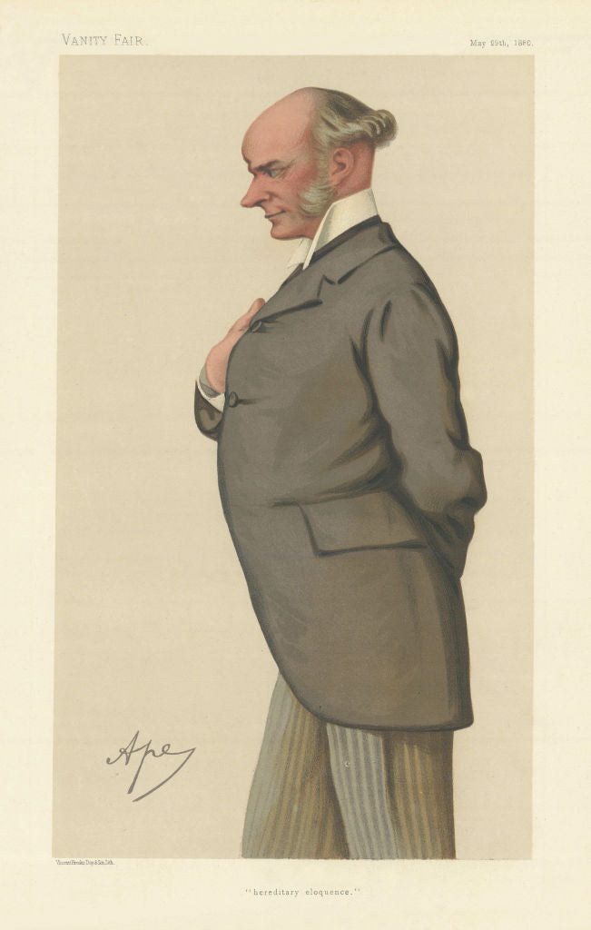 VANITY FAIR SPY CARTOON David Robert Plunket 'hereditary eloquence' Ireland 1880
